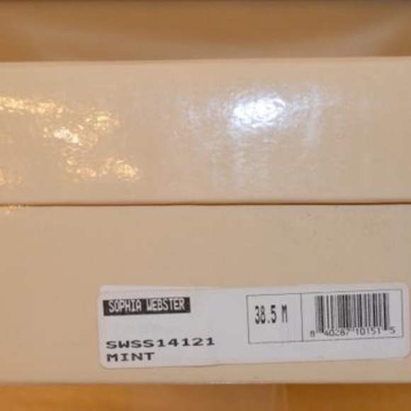 Sophia Webster Mint Patent Leather Flats with Pink Trim – - Picture 14 of 14